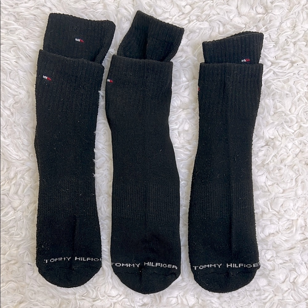 Tommy Hilfiger Socks Mens Ankle Length Black
